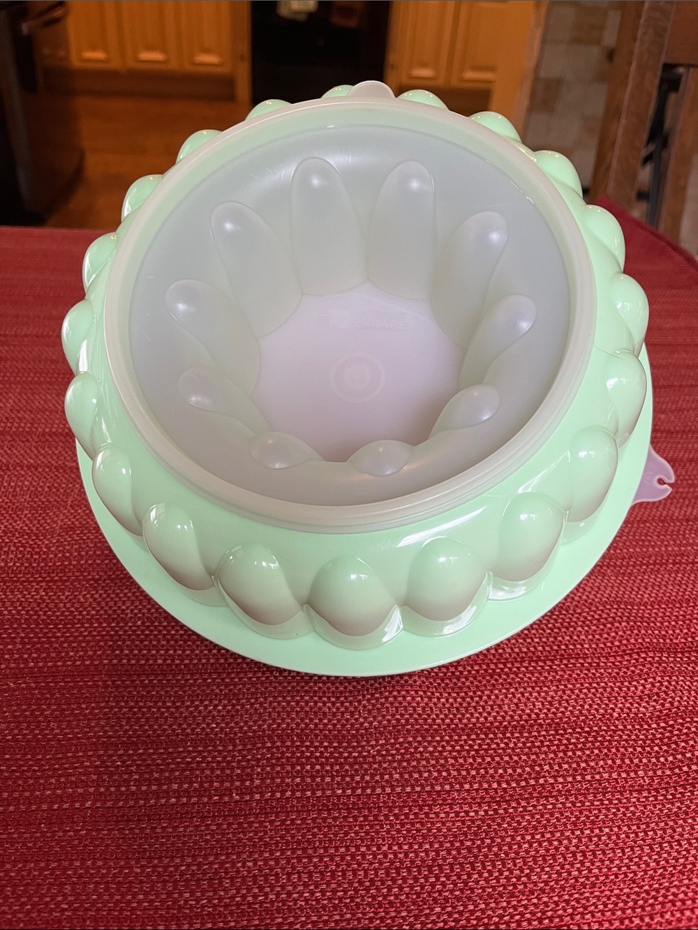 Tupperware Pastel Mint Green Silicone Mold Bowl